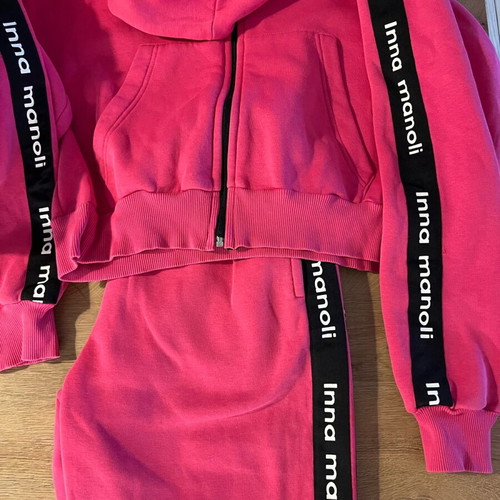 Inna manoli sweatshirt set like new, fuchsia