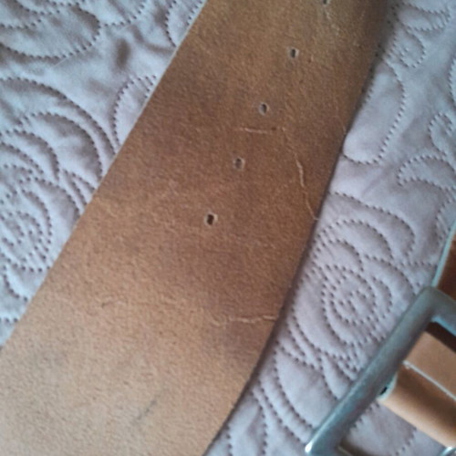 Leather belt 120 like new brown