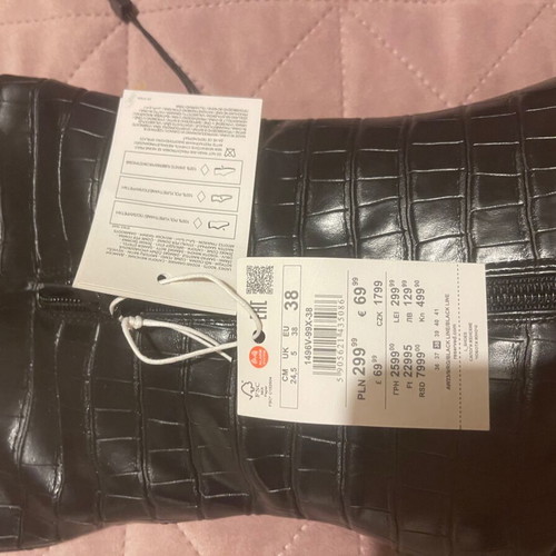Reserved black high boots new size 38