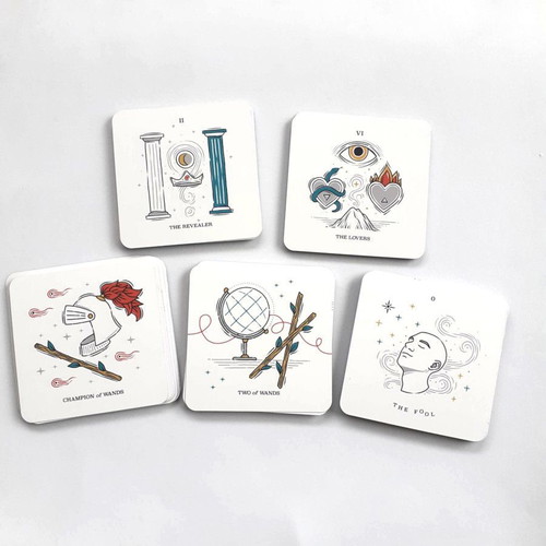 Trinity Tarot Deck tarot card set like new, small size 7.6x7.6cm