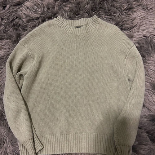 Men's knitted sweater Zara like new, green, size S