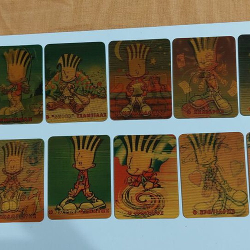 Chipicao 3D cards used, pack of 12 collectible