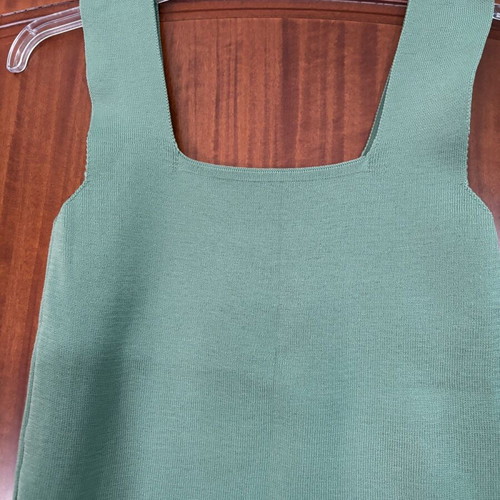 Top very elastic new, green, one size