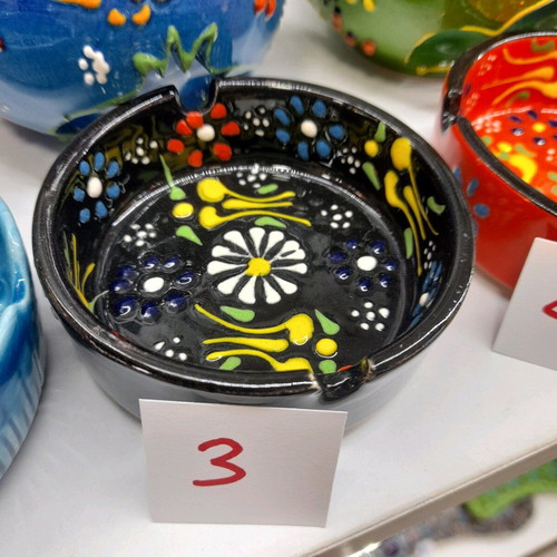 Small ceramic ashtray handmade new