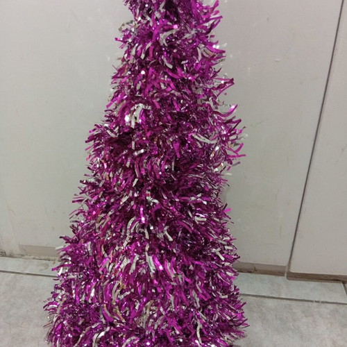Vintage Christmas tree 47 cm used with plastic frame