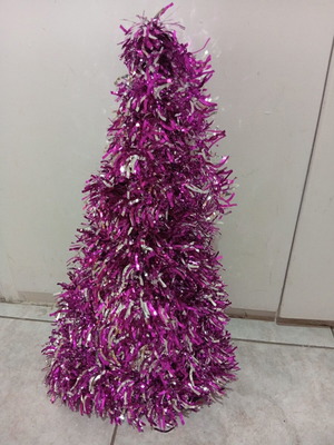 Vintage Christmas tree 47 cm used with plastic frame
