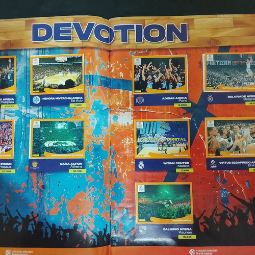 PANINI EUROLEAGUE 2024-25 Sticker Album used with only 4 missing