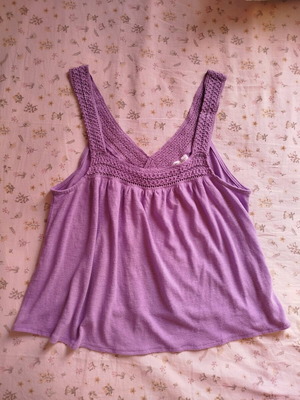 Crop Top Mango like new, purple, size M
