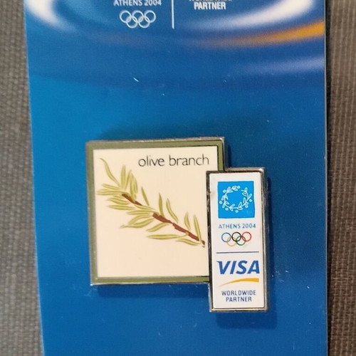Athens 2004 Olympic Games pin like new, Visa sponsor