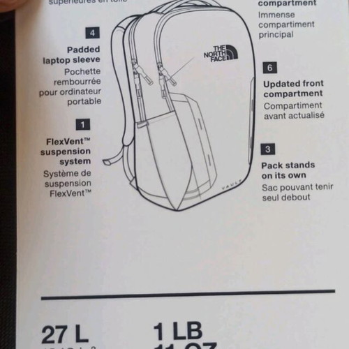 The North Face black laptop backpack brand new