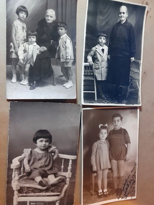 Vintage black and white photos set of 4, like new