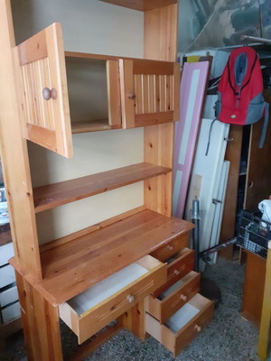 Ξύλο γραφείο μεταχειρισμένο με διαστάσεις 2.13μ×1μ