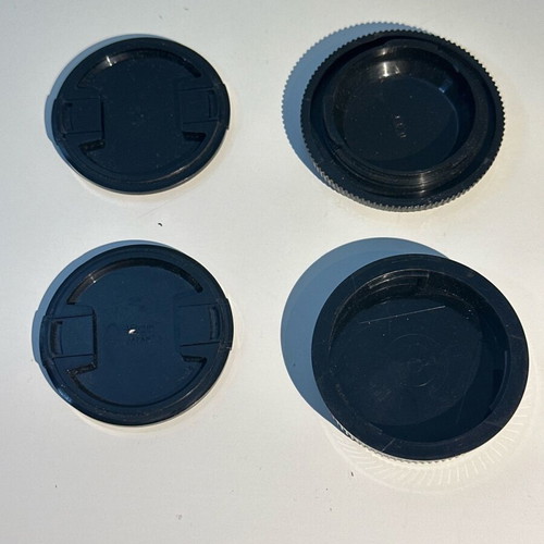 Olympus OM camera lens protectors used, set of 4