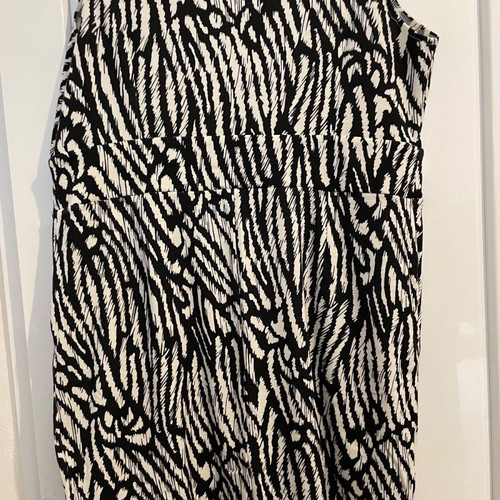 Moda at George animal print sheath dress used, sleeveless, cream and black