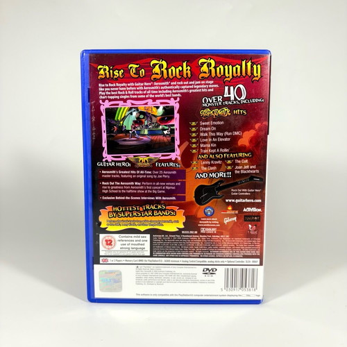Guitar Hero Aerosmith PS2 used, complete with manual