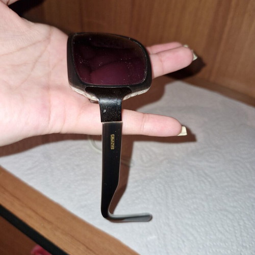 Sunglasses used, black and purple