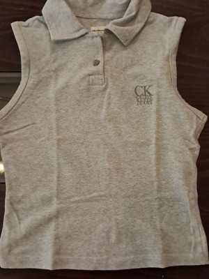 Calvin Klein Jeans Αμάνικο μπλουζάκι σε πολύ καλή κατάσταση, γκρι, μέγεθος M
