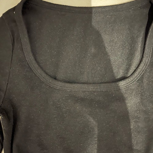Long-sleeve blouse like new, black, size XS