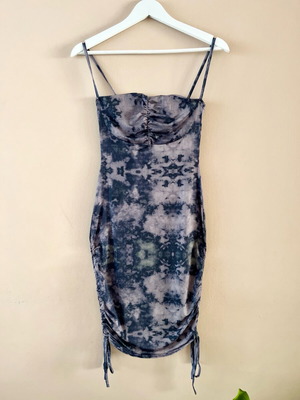Pretty Little Thing dress, tie-dye pattern