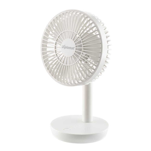 Diplomat DFX-363USB 6.3'' Desk Fan New, Rechargeable USB