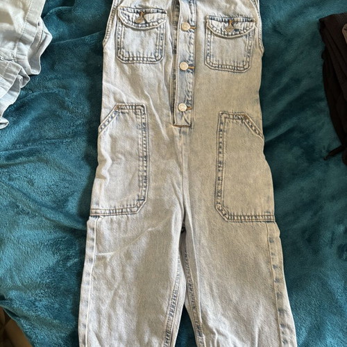 Zara kids denim jumpsuit like new