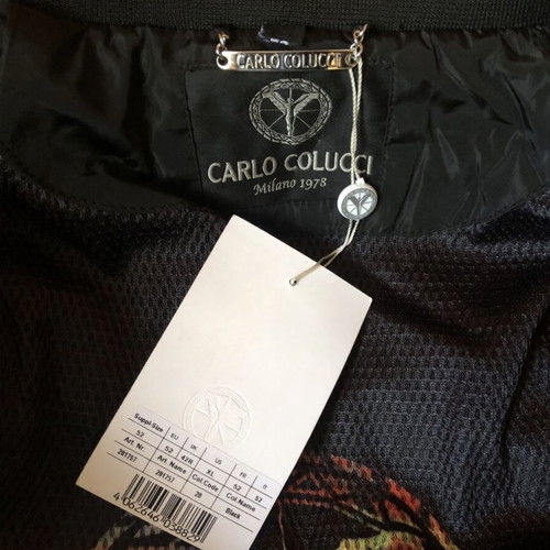 Carlo Colucci Puffer Parka new men's winter jacket black L-XL