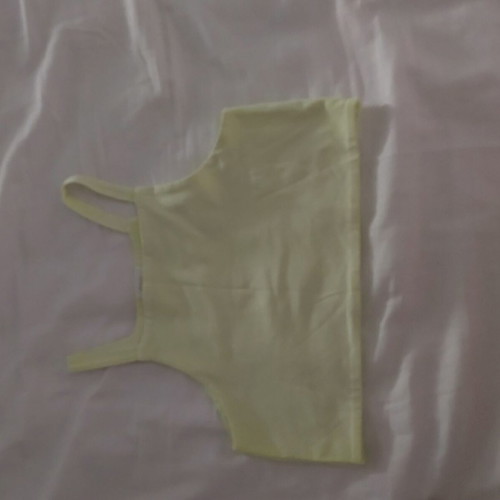 Zara yellow cropped top, size S