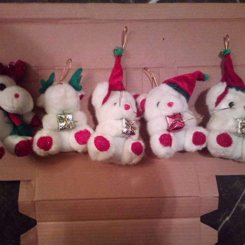 Christmas decorations used for stores, 4 large boxes
