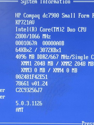 HP Compaq DC 7900 desktop used