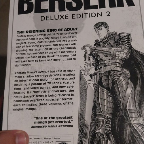 Berserk Deluxe Edition Manga Vol 2 Like New, English
