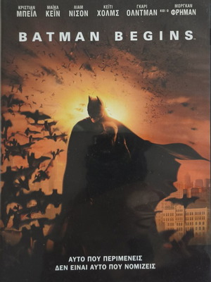 Christofer Nolan Batman Begins DVD, adventure, with subtitles