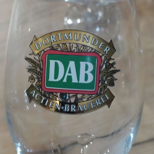 DAB Dortmunder Actien Brauerei 200ml beer glasses set of 8 like new