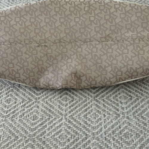 DKNY handbag used, leather, beige