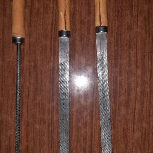 Hand tools new, set for faucets, files, wrenches, allen keys and paint gun