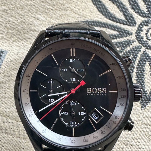 Hugo Boss Chronograph men's watch like new, black