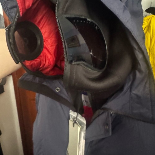 Parka jacket AI Riders on the Storm new, dark blue with red lining
