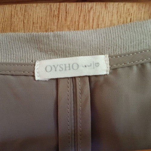 Oysho lightweight bomber jacket like new, medium fit taupe