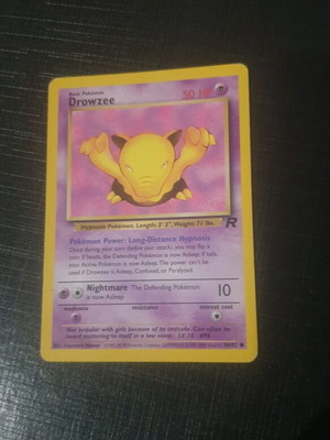 Pokemon card Drowzee Team Rocket used