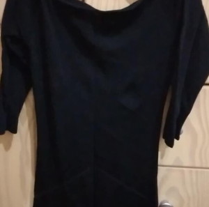 Μαύρο ελαστικό πλεκτό φόρεμα Zara Knit | Μέγεθος M