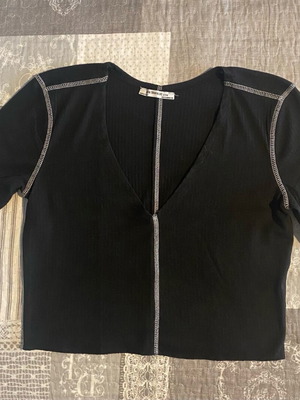 Zara crop top μαύρο σαν καινούργιο, μέγεθος S