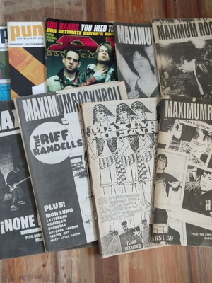 Punk Rock Magazines Set of 10 used, Maximumrocknroll, Punk Planet, Alternative Press