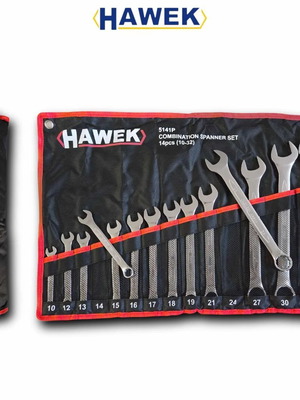 Professional Hawek Combination Spanner Set 14 Pieces New