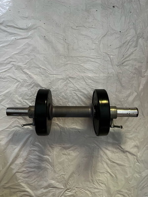 Dumbbell with additional weights used, 2x 1.5kg