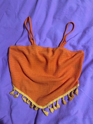 Orange top new, size XS