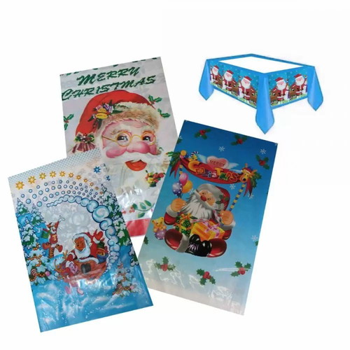 Christmas tablecloth nylon new 110 x 175 cm
