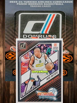 Mike Batiste Retro Series Card Panathinaikos Donruss Euroleague 2023-24 new