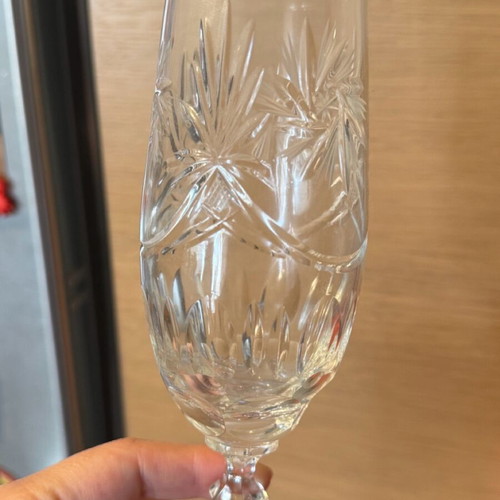 Vintage crystal glass set like new, 5 types x 6 pieces