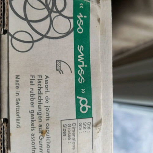 Flat gasket for watch new, set of 2, Iso Swiss