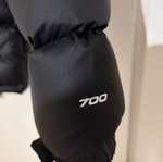 The North Face Nuptse Jacket 700, black, size Large