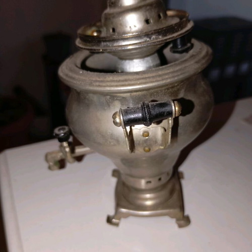 Russian samovar used, decorative and handmade
